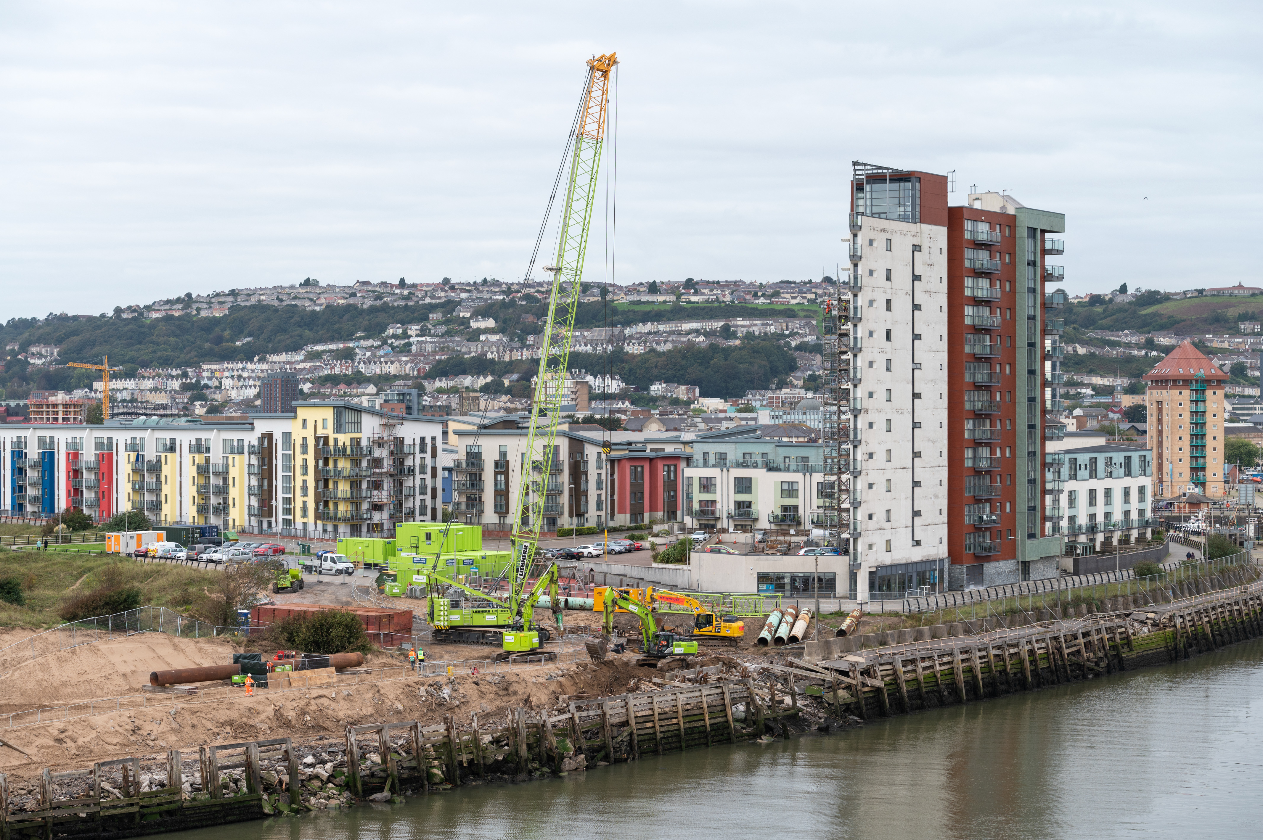Construction begins on £10m Swansea West Pier repair image